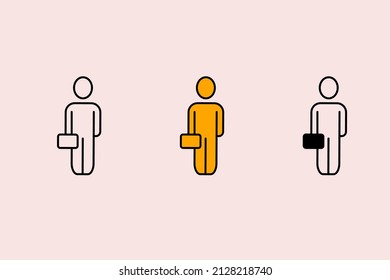 businessman icons symbol vector elements for infographic web