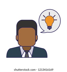 Businessman with idea