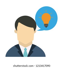 Businessman with idea