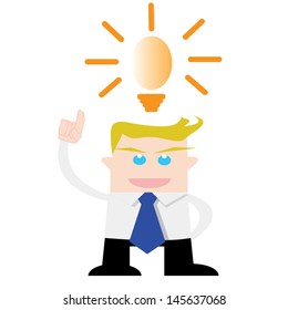 Businessman & idea