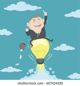 Businessman with an idea