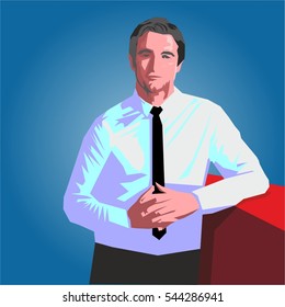 Businessman illustrate vector design