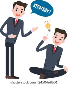 businessman illustration design vector flat