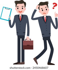 businessman illustration design vector flat