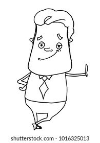 businessman illustration drawing coloring 