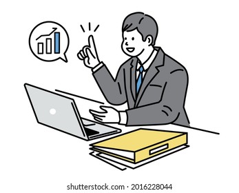 Businessman illustrations men, quotes, investments, negotiations, sales, accruals, taxes, deals, sales, finance, contracts, plans, sales