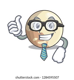 Businessman image of planet pluto in character