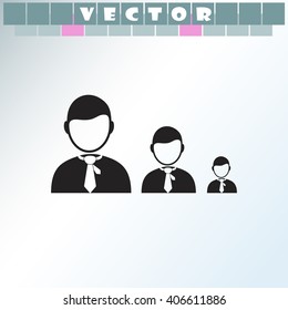 Businessman increase icon.