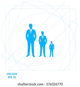 Businessman increase  icon Vector design.