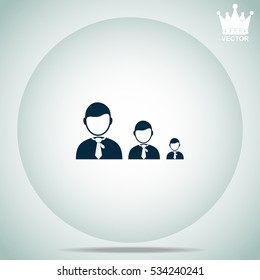Businessman increase  vector illustration.