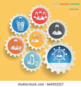 Businessman info graphic design,clean vector
