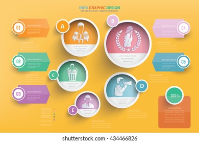 Businessman info graphic design,vector