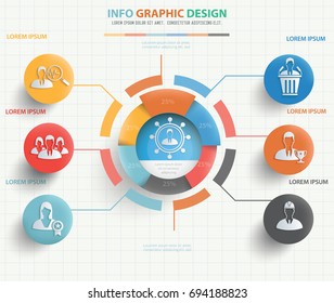 Businessman info graphic design,vector