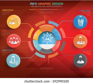 Businessman info graphics design,clean vector