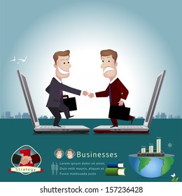 businessman infographics.vector illustration