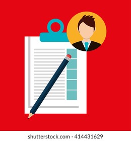 businessman isolated design 
