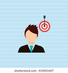 businessman isolated design 