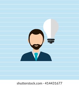 businessman isolated design 