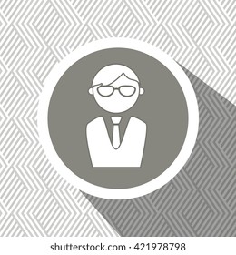 businessman isolated design 