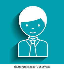 businessman isolated design, vector illustration eps10 graphic 