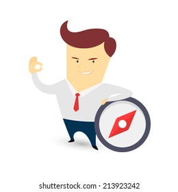 Businessman isolated on a clean white background
