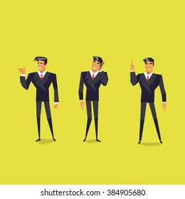 Businessman isolated vector