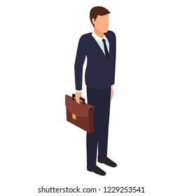 Businessman isometric concept