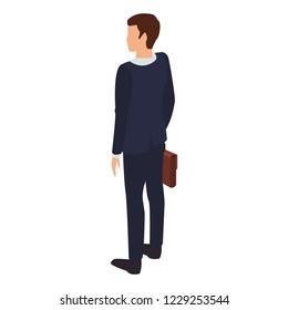 Businessman isometric concept