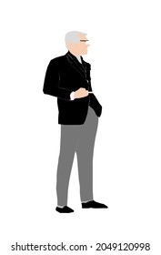 Un hombre de negocios con la chaqueta.