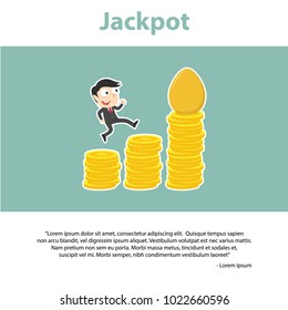 Businessman Jackpot Infographic