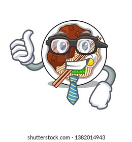 Businessman jajangmyeon in the a cartoon shape