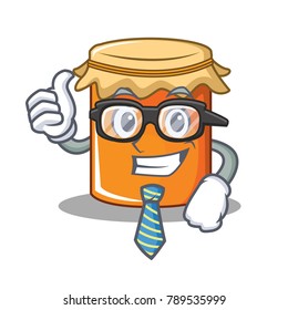 Businessman jam character cartoon style