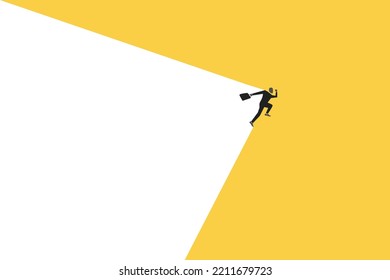 businessman jumping with copy space. concept of Achievement, career wealth, winner gesture and opportunity.