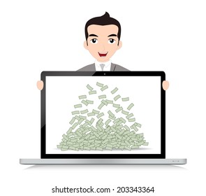 Businessman With Laptop
