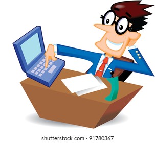 Businessman with Laptop