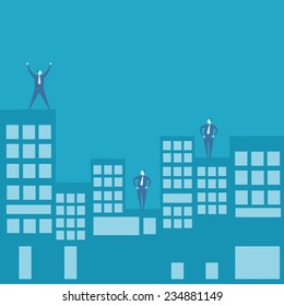 Businessman leadership 