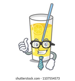 Businessman lemonade character cartoon style