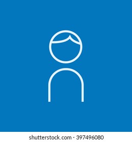 Businessman line icon.