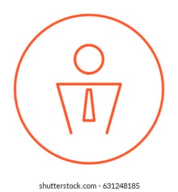 Businessman line vector icon