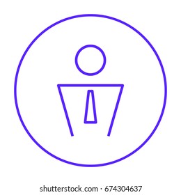 Businessman line vector icon