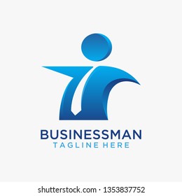 Businessman logo design