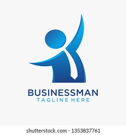 Businessman logo design