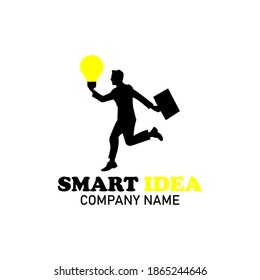 Plantilla de concepto de logotipo de BusinessMan en ejecución