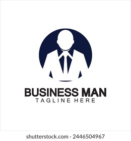 Businessman logo design vector icon illustration 