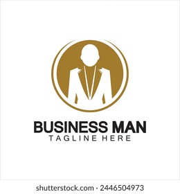 Businessman logo design vector icon illustration 