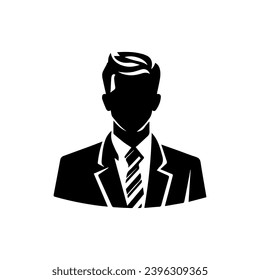 Logo de BusinessMan Vector plano simple