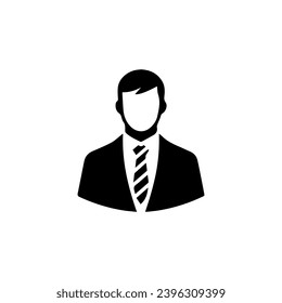 Logo de BusinessMan Vector plano simple