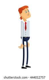 businessman looking up icon