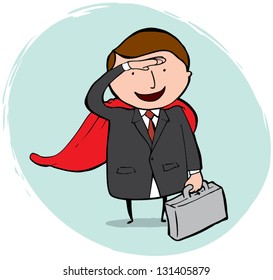 Businessman looking for opportunities