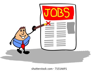 businessman looking for work